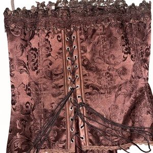 Rich Brown double Laced Brand New Corset